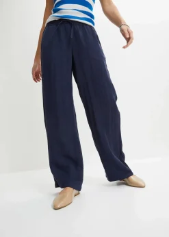 bonprix Hosen|Bekleidung·Kleider^Marlenehose mit Bequembund dunkelblau