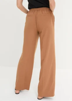 bonprix Bekleidung·Kleider|Hosen^Marlenehose mit Ziergürtel mokkabraun