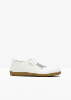 bonprix Schuhe & Accessoires In Spezialgrößen·Schuhe In Übergröße|Schuhe & Accessoires In Spezialgrößen·Elastischer Schaft^Mary-Janes weiß