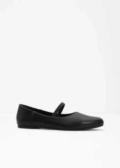 bonprix Sommerschuhe^Mary-Janes mit elastischem Riemen schwarz