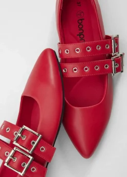bonprix Sommerschuhe^Mary-Janes mit gepolsterter Innensohle rot