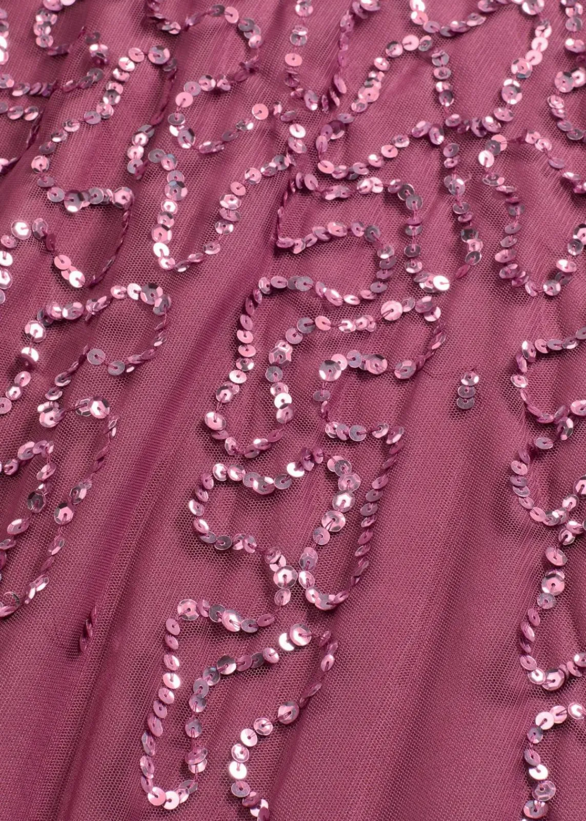 bonprix Bekleidung·Pullover & Strickjacken|Festliche Mode^Maxi- oder Abendkleid mit Pailletten dunkelrose