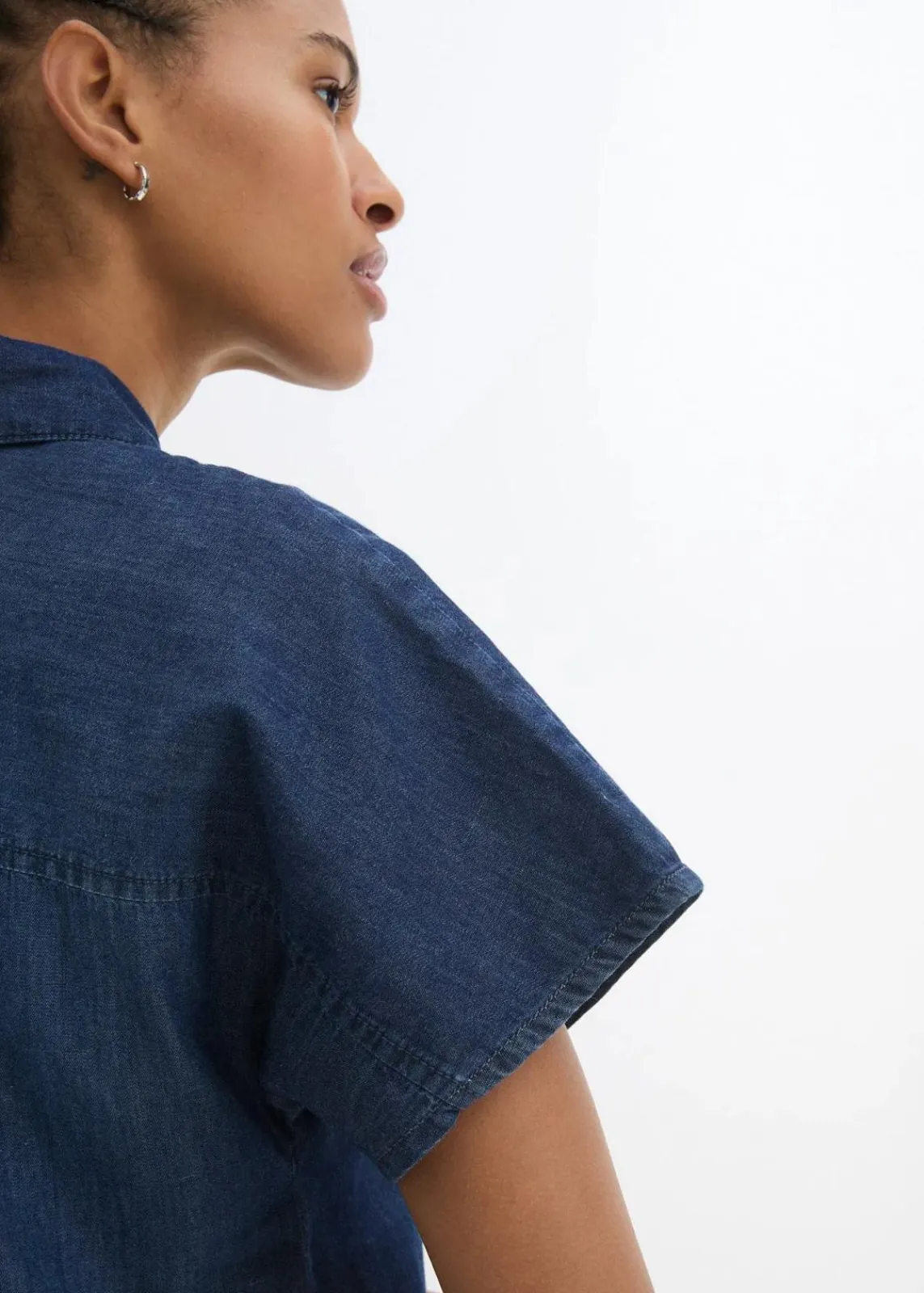 bonprix Kleider|Bekleidung·Pullover & Strickjacken^Maxi-Jeanskleid dunkelblau denim used