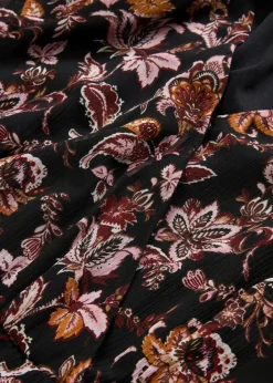 bonprix Kleider|Bekleidung·Pullover & Strickjacken^Maxikleid schwarz floral
