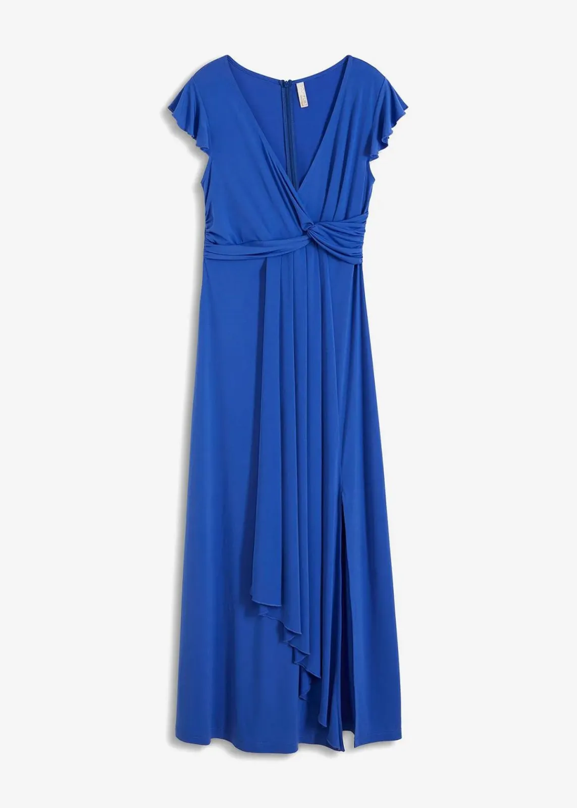 bonprix Kurzgrößen|Bekleidung·Pullover & Strickjacken^Maxikleid blau