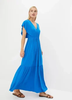 bonprix Kleider|Bekleidung·Pullover & Strickjacken^Maxikleid blau