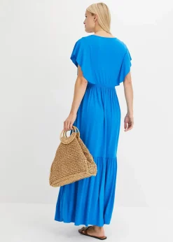 bonprix Kleider|Bekleidung·Pullover & Strickjacken^Maxikleid blau