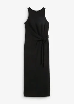 bonprix Kleider|Bekleidung·Pullover & Strickjacken^Maxikleid aus Baumwolle schwarz
