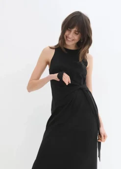 bonprix Kleider|Bekleidung·Pullover & Strickjacken^Maxikleid aus Baumwolle schwarz