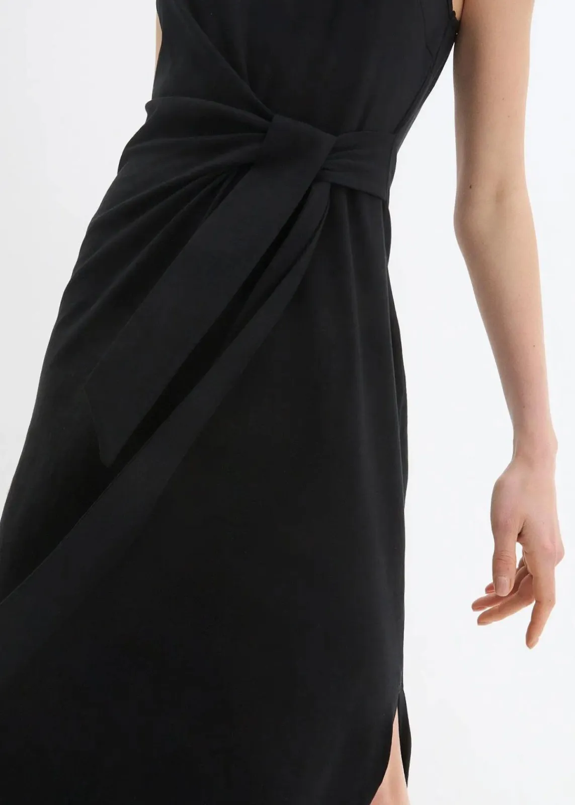 bonprix Kleider|Bekleidung·Pullover & Strickjacken^Maxikleid aus Baumwolle schwarz