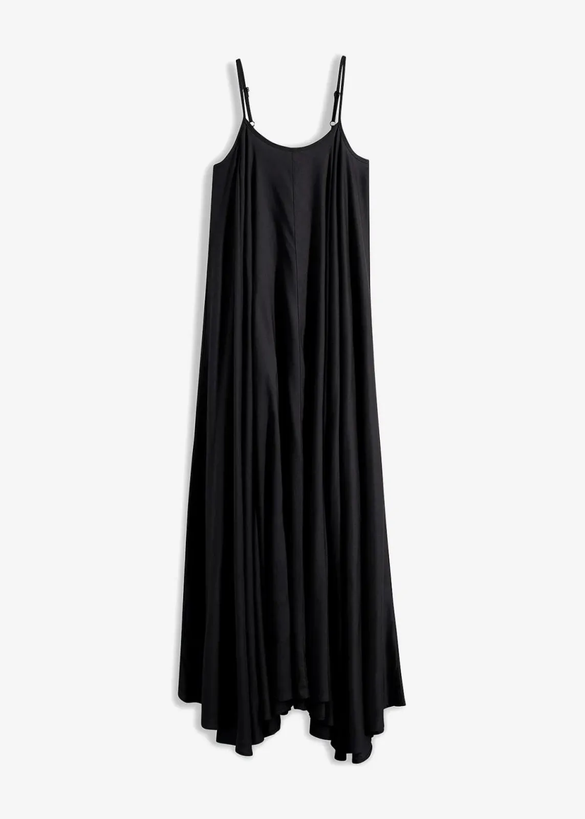 bonprix Nachhaltigere Materialien|Kleider^Maxikleid aus feiner Viskose schwarz
