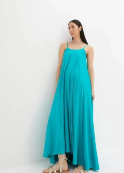 bonprix Bekleidung·Pullover & Strickjacken|Kleider^Maxikleid aus feiner Viskose smaragd