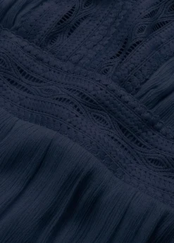 bonprix Kleider|Nachhaltigere Materialien^Maxikleid aus fließender Viskose dunkelblau