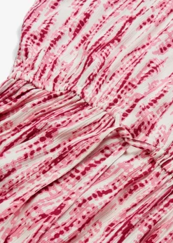 bonprix Bekleidung·Pullover & Strickjacken|Kleider^Maxikleid aus fließender Viskose violett/natur bedruckt