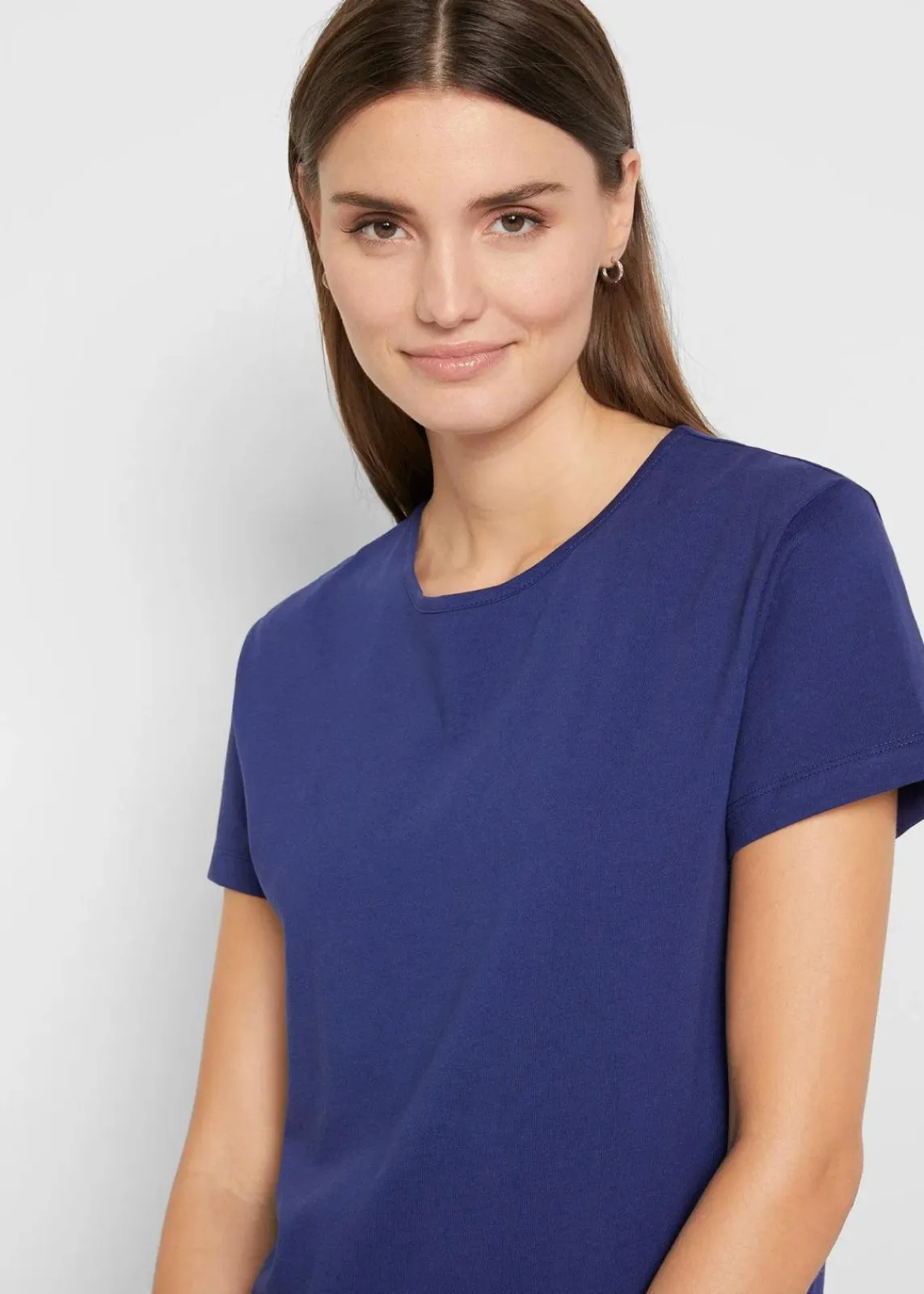 bonprix Bekleidung·Pullover & Strickjacken|Kleider^Maxikleid aus reiner Baumwolle mitternachtsblau