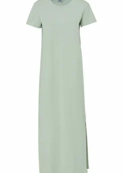 bonprix Bekleidung·Pullover & Strickjacken|Kleider^Maxikleid aus reiner Baumwolle hellschilf