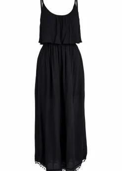 bonprix Bekleidung·Pullover & Strickjacken|Kleider^Maxikleid aus strukturierter Viskose schwarz