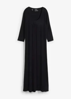 bonprix Bekleidung·Pullover & Strickjacken|Kleider^Maxikleid aus Viskose schwarz