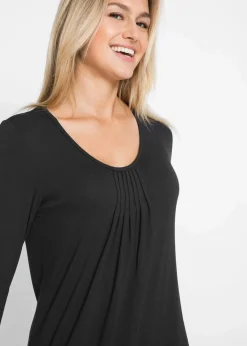 bonprix Bekleidung·Pullover & Strickjacken|Kleider^Maxikleid aus Viskose schwarz