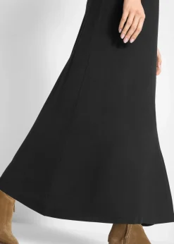 bonprix Bekleidung·Pullover & Strickjacken|Kleider^Maxikleid aus Viskose schwarz