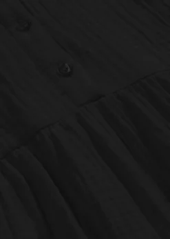 bonprix Bekleidung·Pullover & Strickjacken|Kleider^Maxikleid aus weichem Musselin schwarz