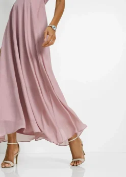 bonprix Festliche Mode|Nachhaltigere Materialien^Maxikleid mit Paillettenstickerei rosenholz