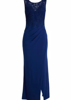 bonprix Kleider|Festliche Mode^Maxikleid mit Spitze dunkelblau