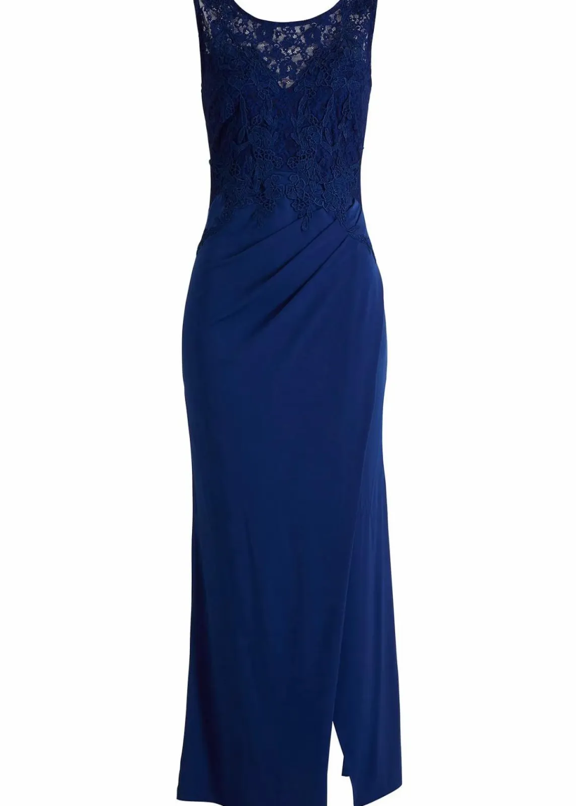bonprix Kleider|Festliche Mode^Maxikleid mit Spitze dunkelblau