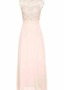 bonprix Kleider|Festliche Mode^Maxikleid mit Spitze perlrosa