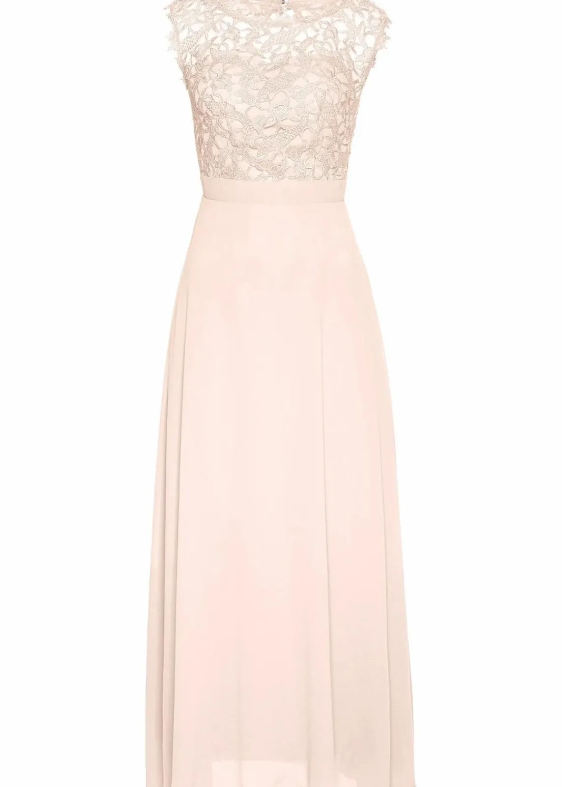 bonprix Kleider|Festliche Mode^Maxikleid mit Spitze perlrosa