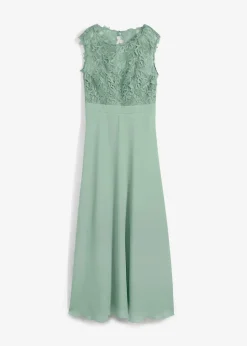 bonprix Kleider|Festliche Mode^Maxikleid mit Spitze pastellgrün