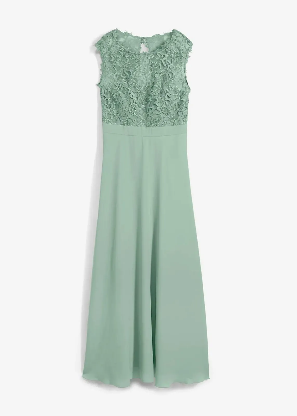 bonprix Kleider|Festliche Mode^Maxikleid mit Spitze pastellgrün