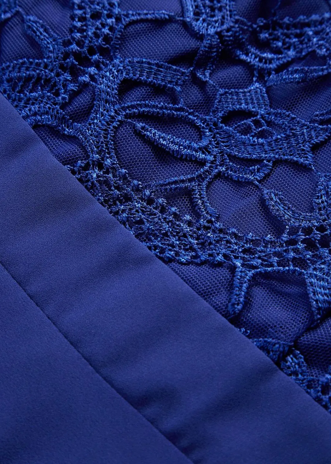 bonprix Kleider|Festliche Mode^Maxikleid mit Spitze saphirblau