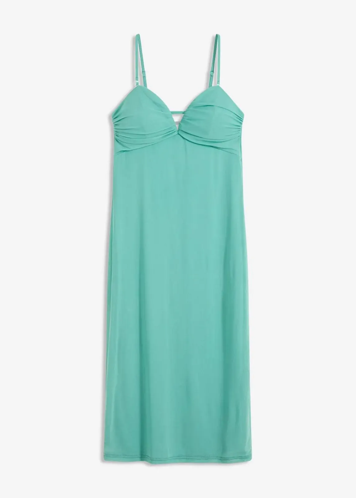 bonprix Kleider^Maxikleid mit tiefem Ausschnitt helltürkis