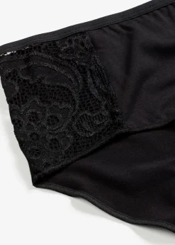 bonprix Wäsche·Höschen|Höschen^Maxipanty aus softem Modal (4er Pack) schwarz