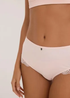 bonprix Wäsche·Dessous|Wäsche·Höschen^Maxipanty aus weicher Mikrofaser seidenrosa