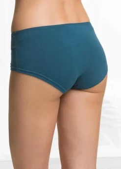 bonprix Wäsche·Baumwollunterwäsche|Wäsche·Höschen^Maxipanty (4er Pack) schwarz+ blaupetrol