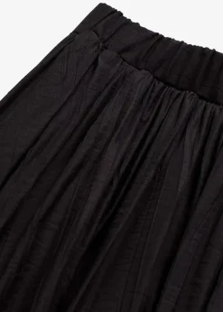 bonprix Röcke|Bekleidung·Sportbekleidung^Maxirock aus strukturiertem Crinkle schwarz