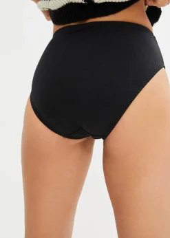bonprix Wäsche·Höschen|Höschen^Maxislip (2er Pack) weiß+schwarz