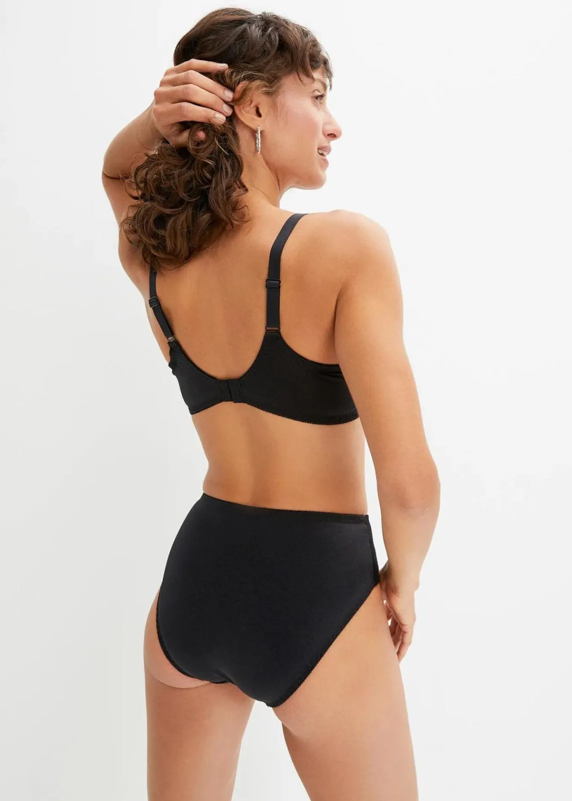 bonprix Wäsche·Höschen|Höschen^Maxislip (2er Pack) weiß+schwarz