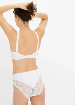 bonprix Wäsche·Dessous|Wäsche·Höschen^Maxislip (2er Pack) weiß+weiß
