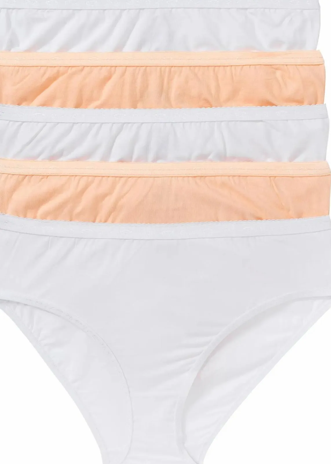 bonprix Höschen|Baumwollunterwäsche^Maxislip (5er Pack) weiß + melba