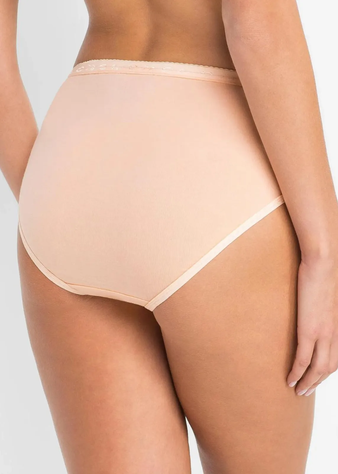 bonprix Höschen|Baumwollunterwäsche^Maxislip (5er Pack) weiß + melba