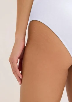 bonprix Wäsche·Baumwollunterwäsche|Wäsche·Höschen^Maxislip mit Bio- Baumwolle (7er Pack) schwarz+sandbeige+weiß