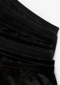 bonprix Nachhaltigere Materialien|Höschen^Maxislip mit Bio- Baumwolle (7er Pack) schwarz