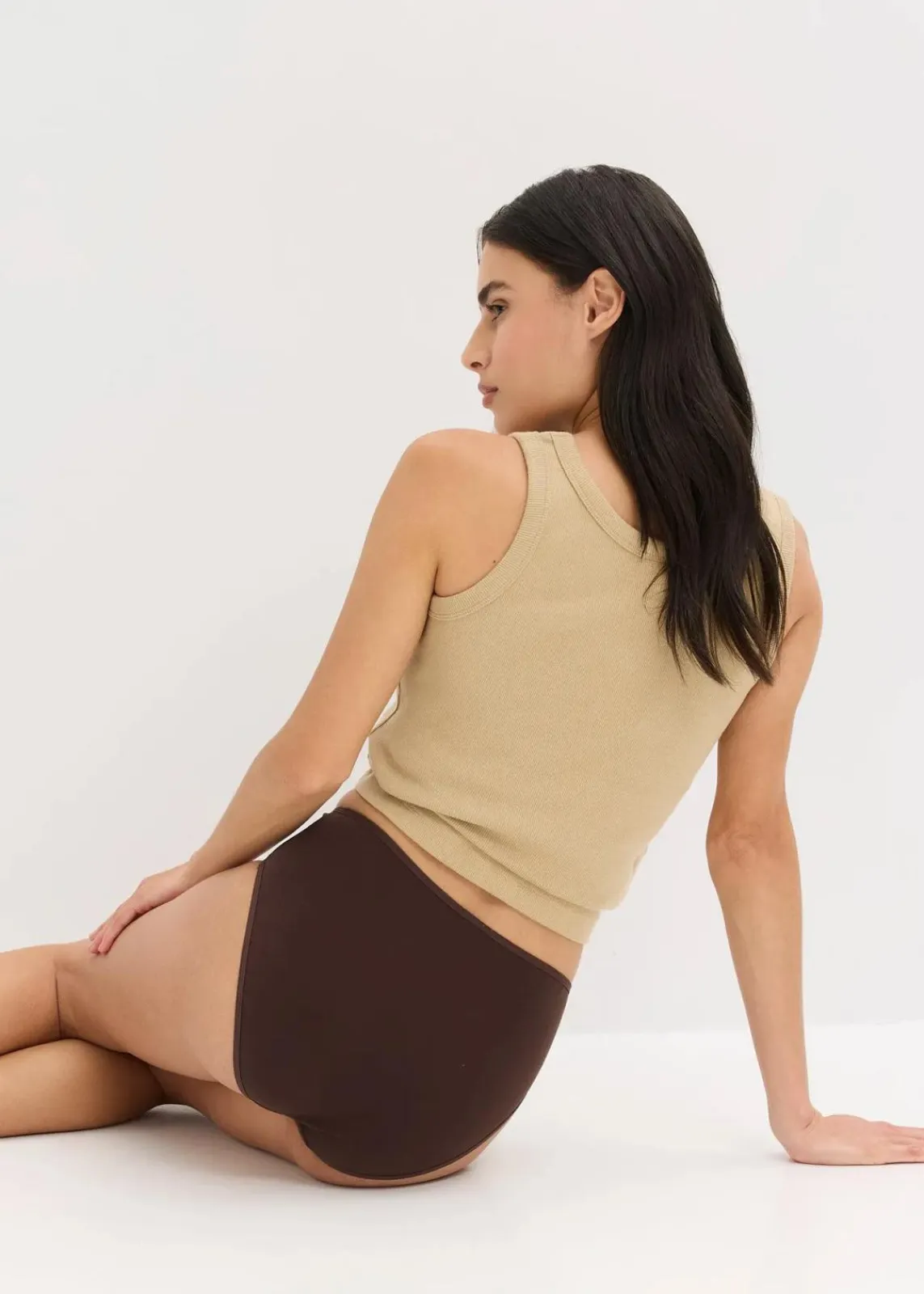 bonprix Wäsche·Baumwollunterwäsche|Wäsche·Höschen^Maxislip mit Bio-Baumwolle (4er Pack) dunkelbraun+kirschblütenpink