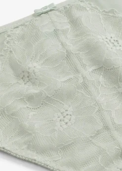 bonprix Wäsche·Dessous|Wäsche·Höschen^Maxislip mit filigraner Spitze hellmenthol