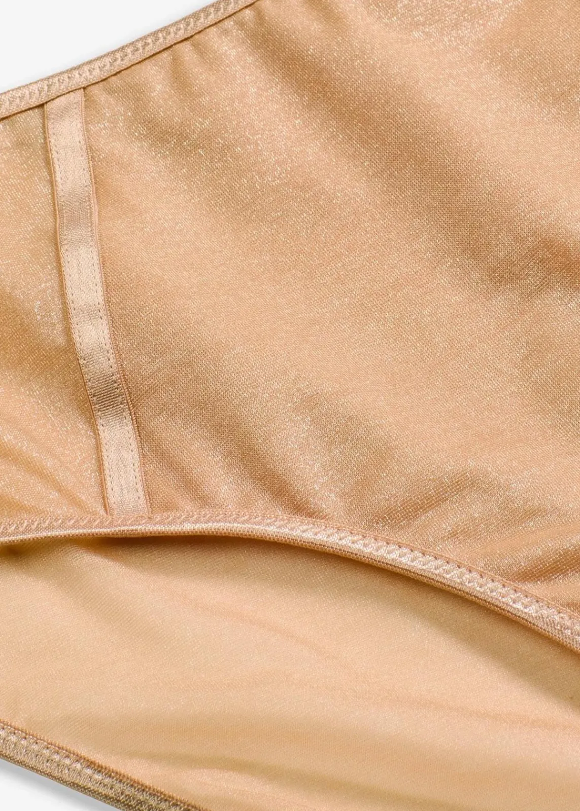 bonprix Wäsche·Dessous|Wäsche·Höschen^Maxislip mit schimmerndem Material goldbeige