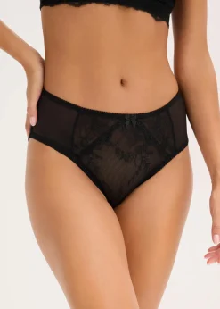 bonprix Nachhaltigere Materialien|Dessous^Maxislip mit Stickerei schwarz