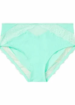 bonprix Wäsche·Dessous|Wäsche·Höschen^Maxislip mit zarter Spitze aquamaringrün